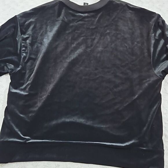 Athleta Black Retroplush Velvet Crewneck Black Womens Size XL #466916 - Picture 8 of 8